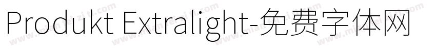 Produkt Extralight字体转换